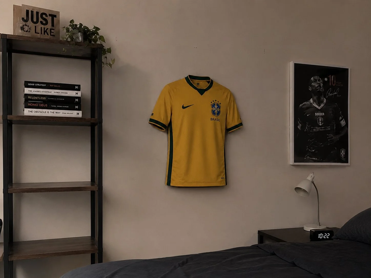 Brasil jersey on the wall