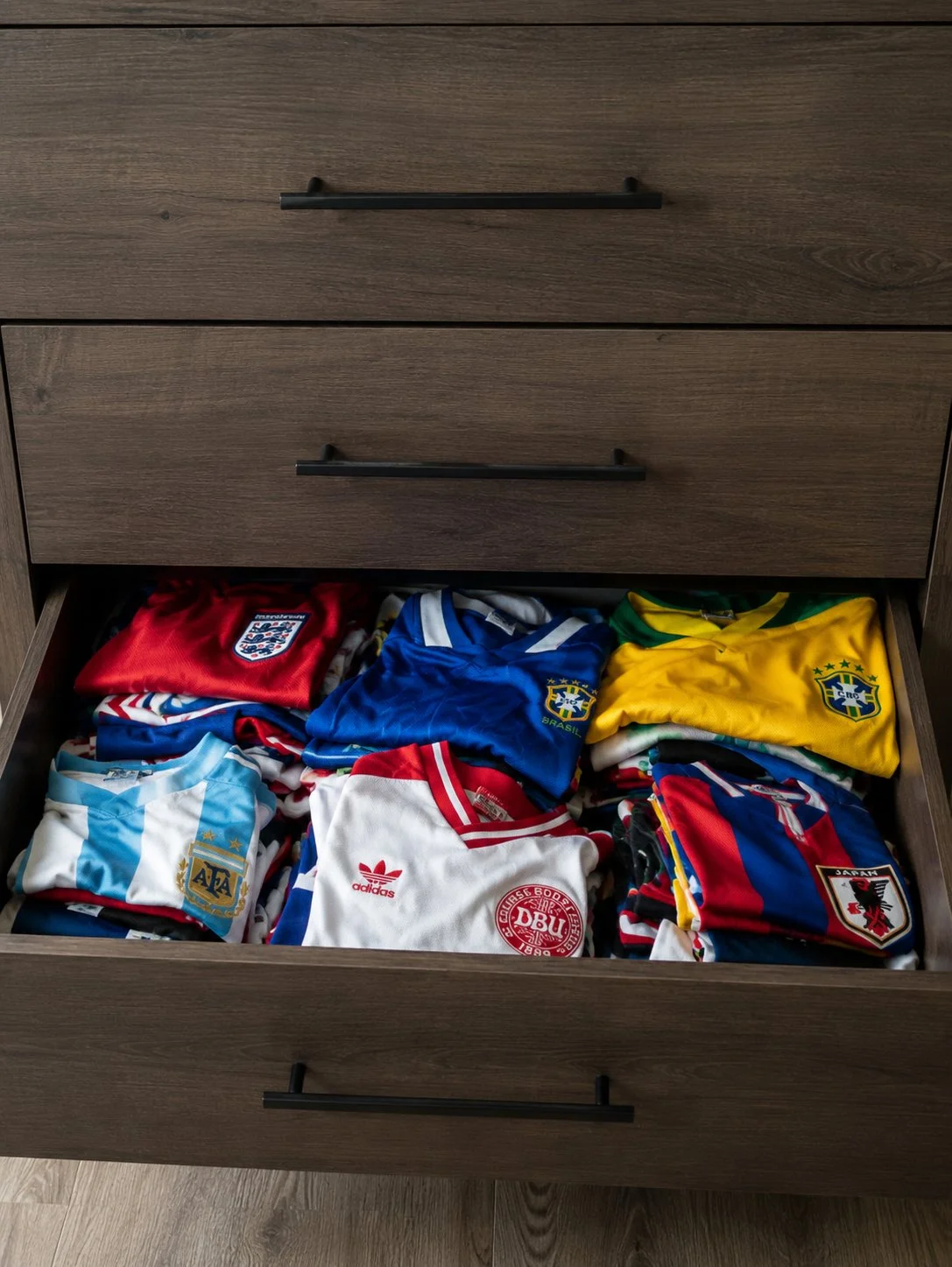 Jersey hidden in a drawer